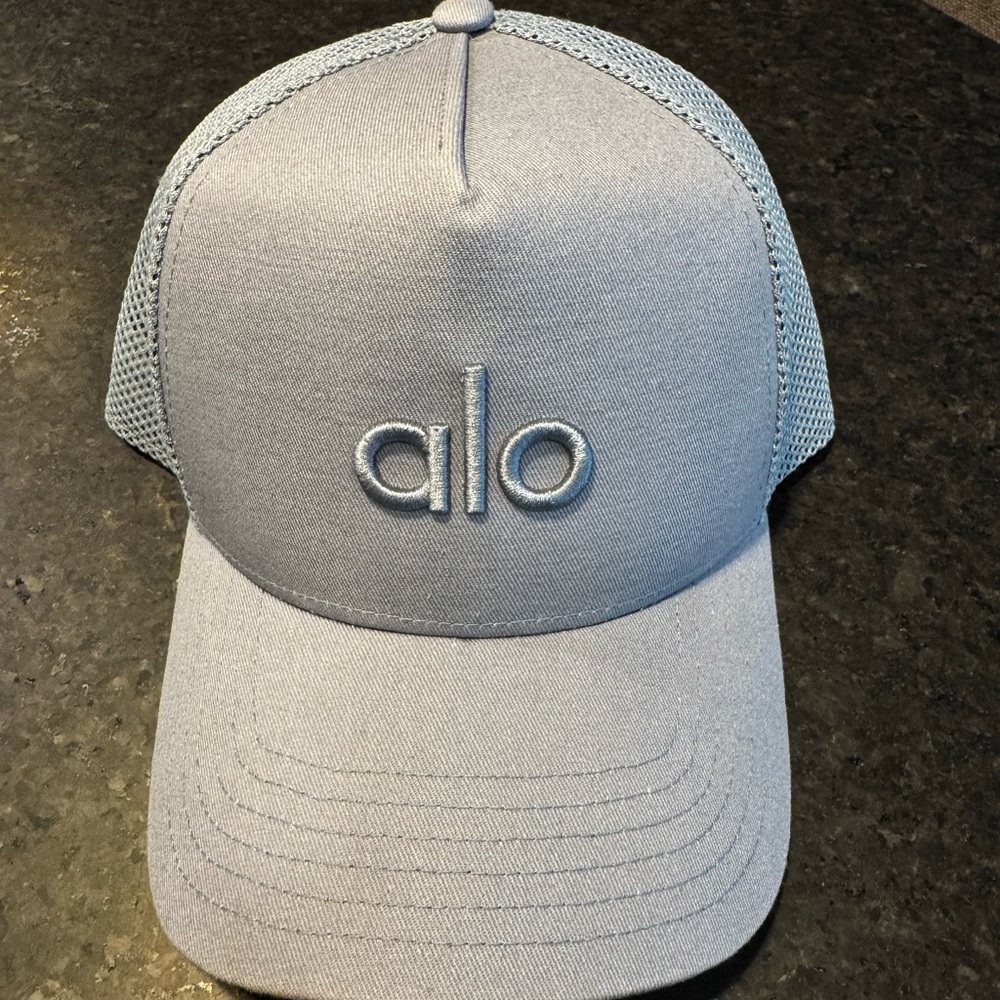 Alo District Trucker Hat - Slate Blue/Gray
